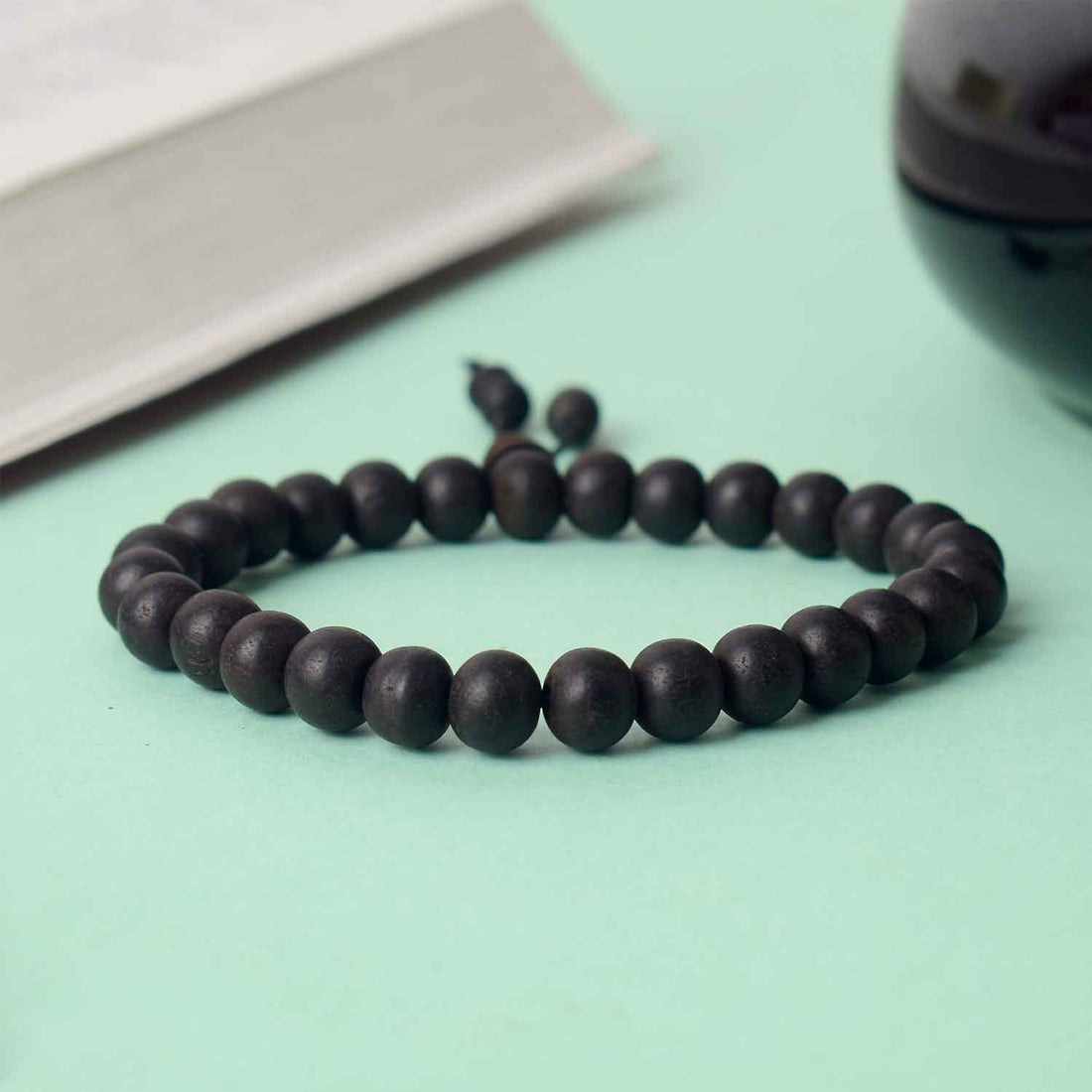 8mm Govt. Certified Karungali Bracelet with Matt Finish
