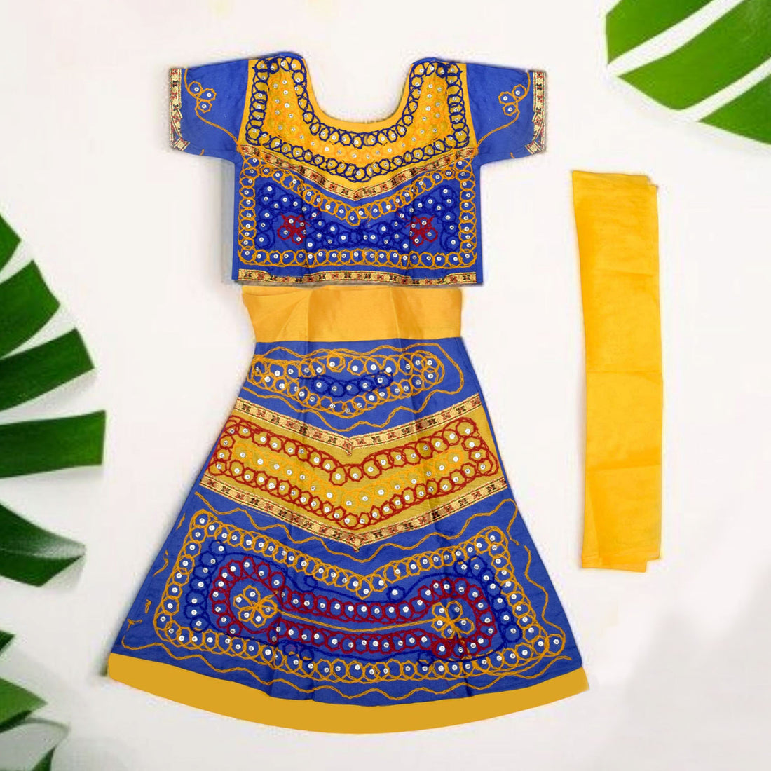 Elegant Chikankari Radha Dress for Girls β With Embellishments