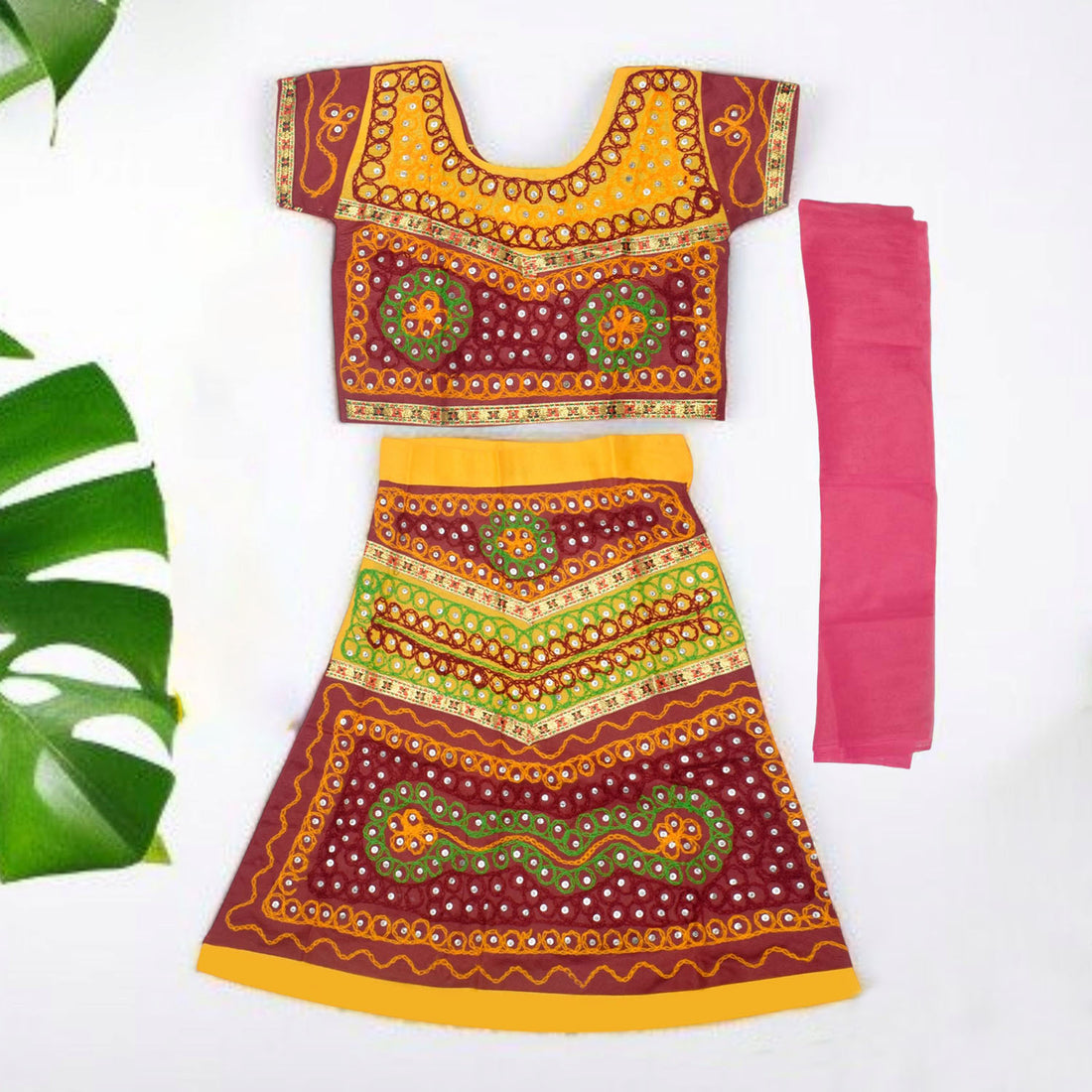 Elegant Chikankari Radha Dress for Girls β With Embellishments