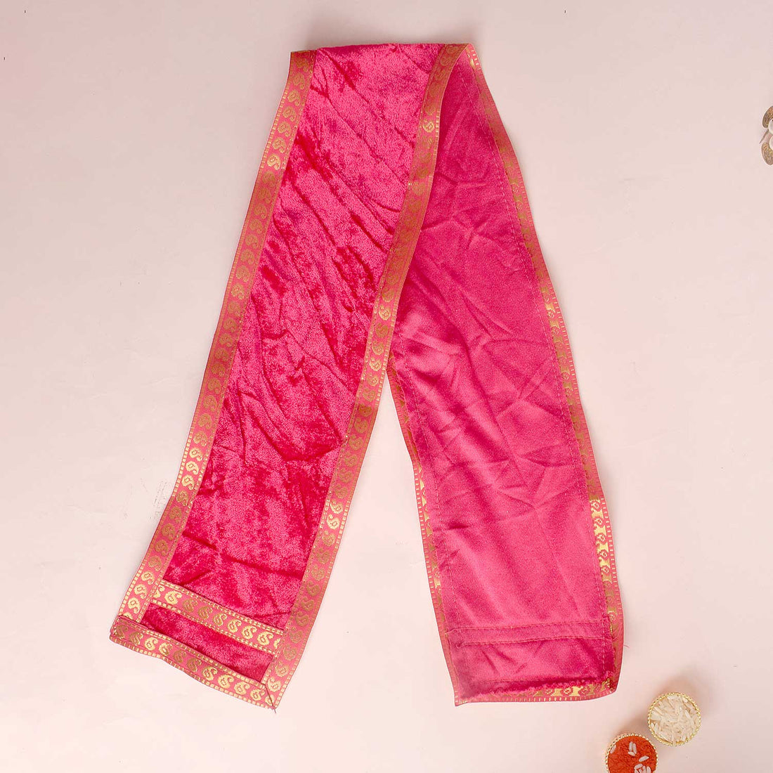 Beautiful pink Patka Dupatta | Indiaβs Largest Pooja Accessories Brand β www.satvikstore.in