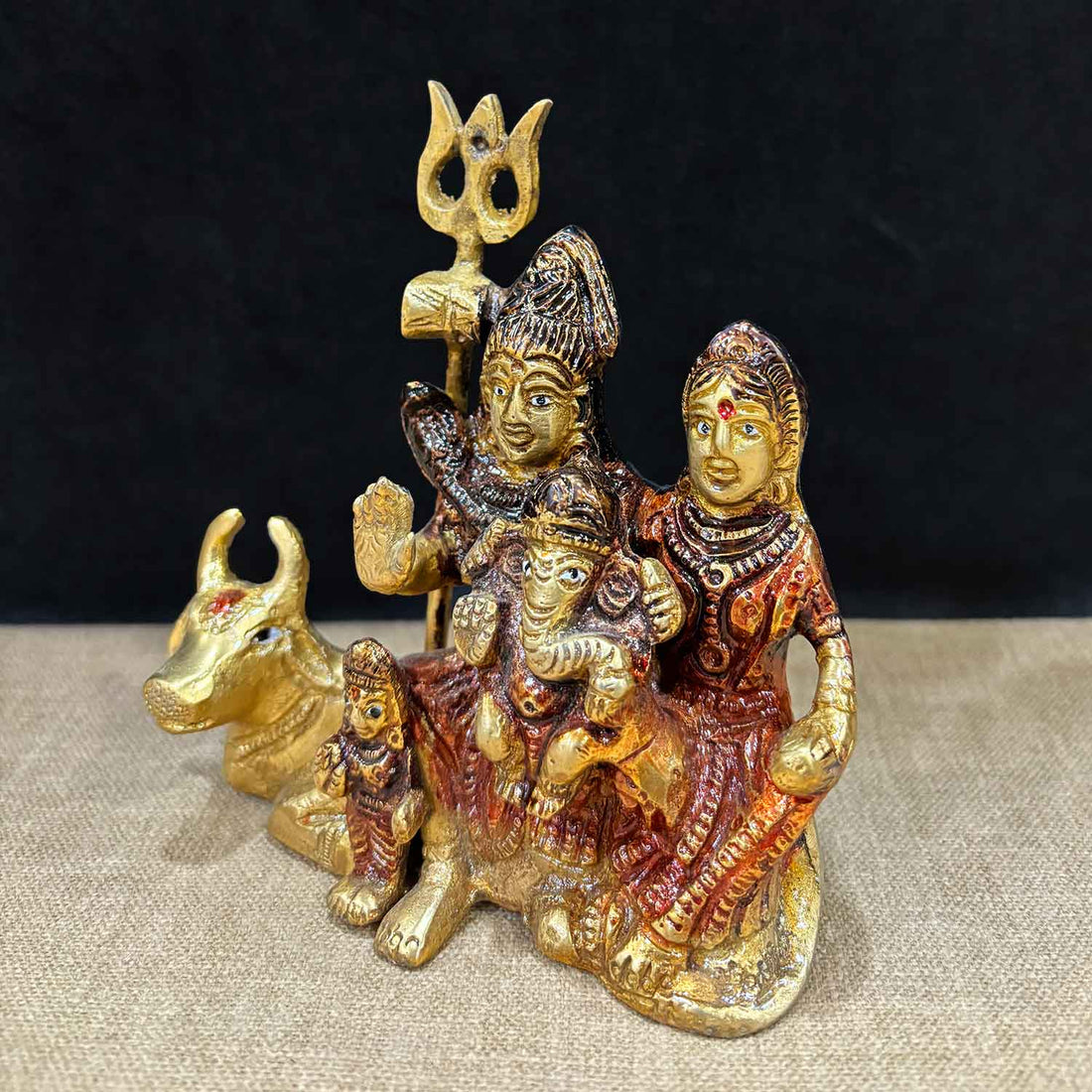 4.7 Inch Sampurna Shiv Parivaar with Nandi