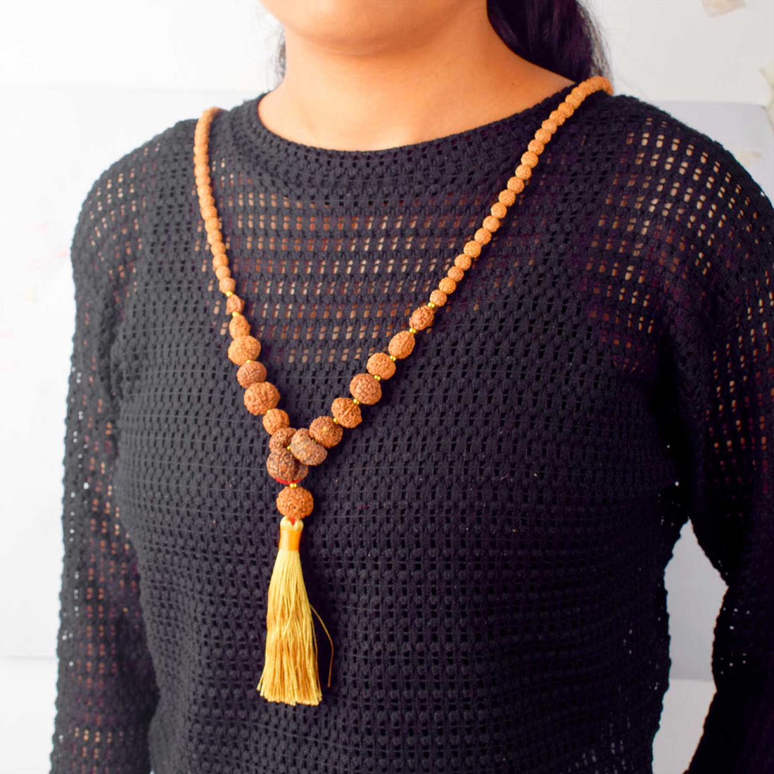 1β14 Mukhi Siddh Rudraksha Mala with Asht Dhatu Capping 100% Original & Certified