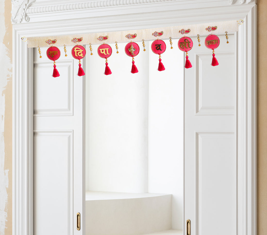 Resin Toran For Door Decoration (Pink)