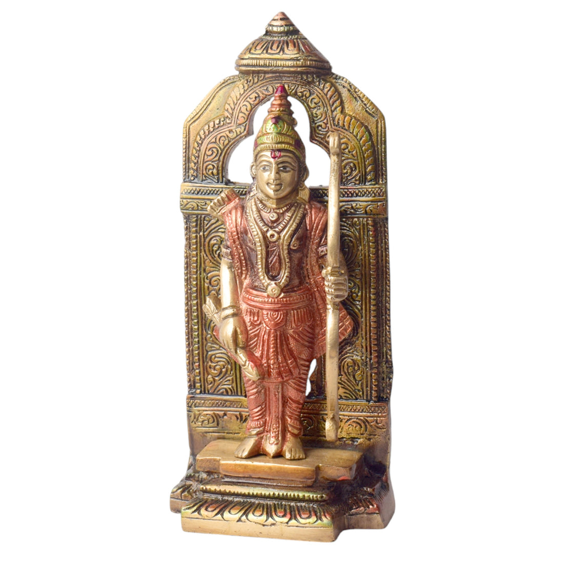 The 8.7 Inch Elegant Antique Brass Ram with Bow Statue is a beautifully crafted piece that exudes strength, power, and grace. The statue features a detailed ram, poised with a bow, symbolizing courage, protection, and determination. Made from high-quality antique brass, it boasts an intricate design that brings out the elegance and majesty of the ram in a timeless style.