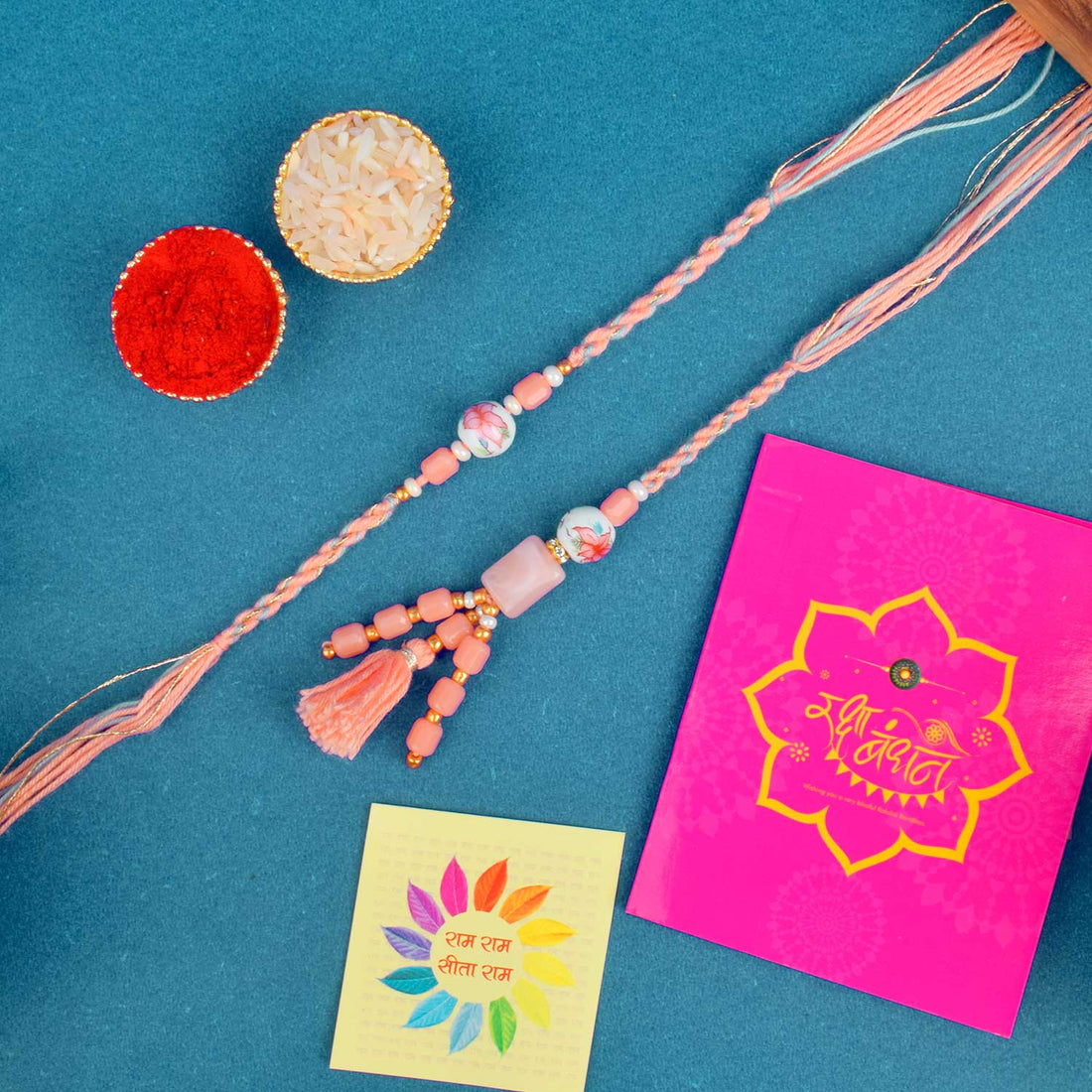 Beautifully crafted couple rakhi | Indiaβs Largest Pooja Accessories Brand β www.satvikstore.in