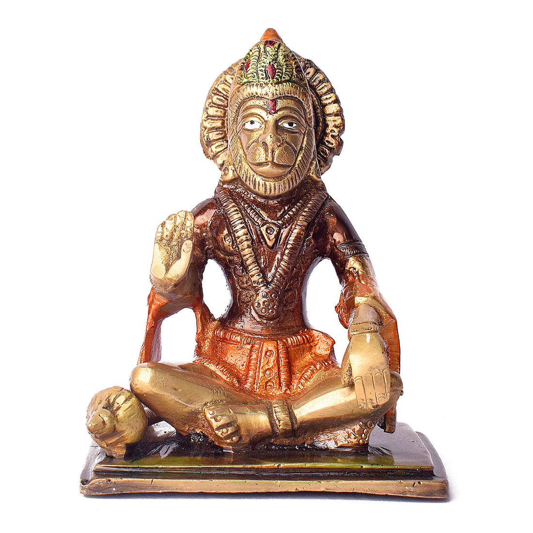4.3 Inch Brass Hanuman Idol