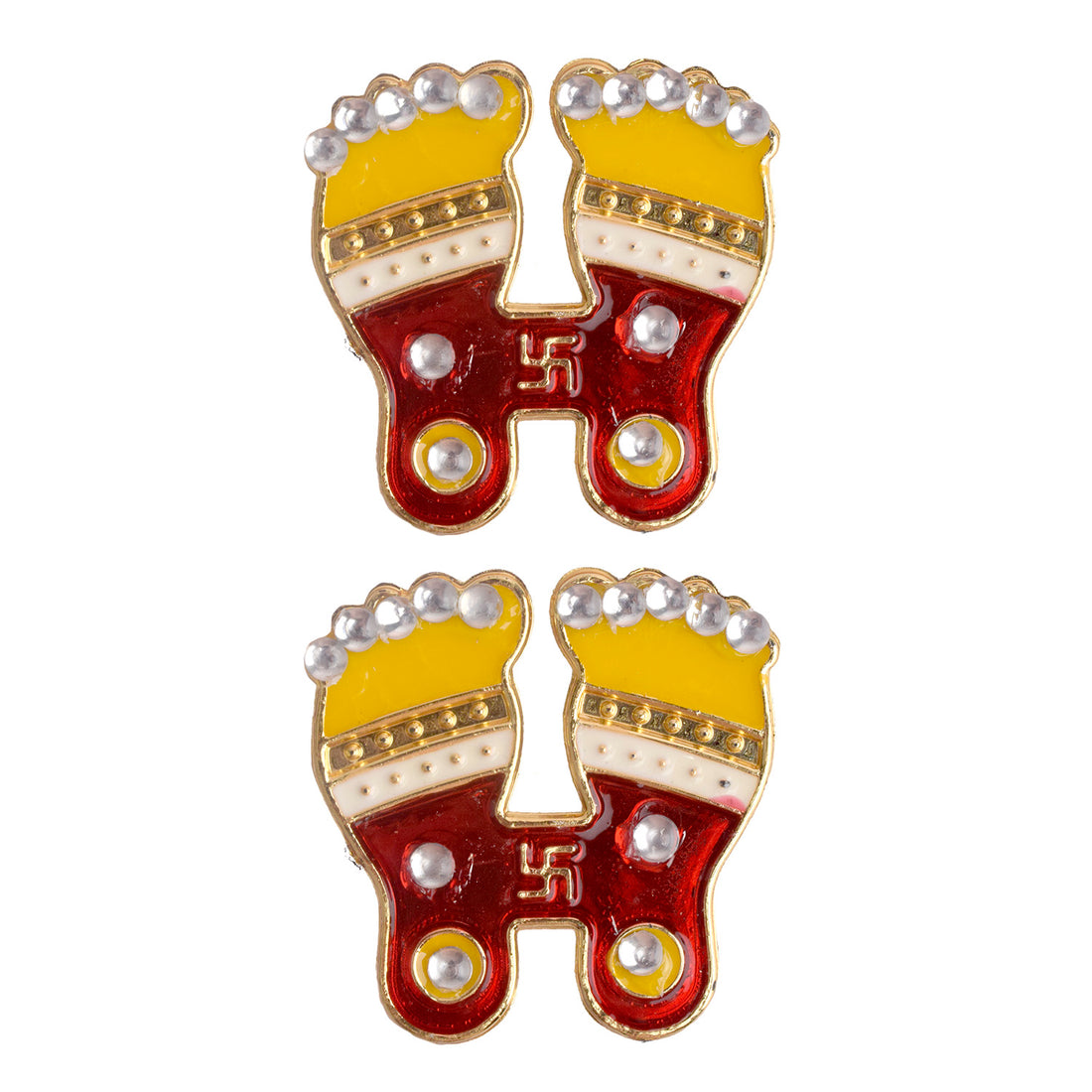 Lights Laxmi Charan Paduka Diwali Stickers Set of 2