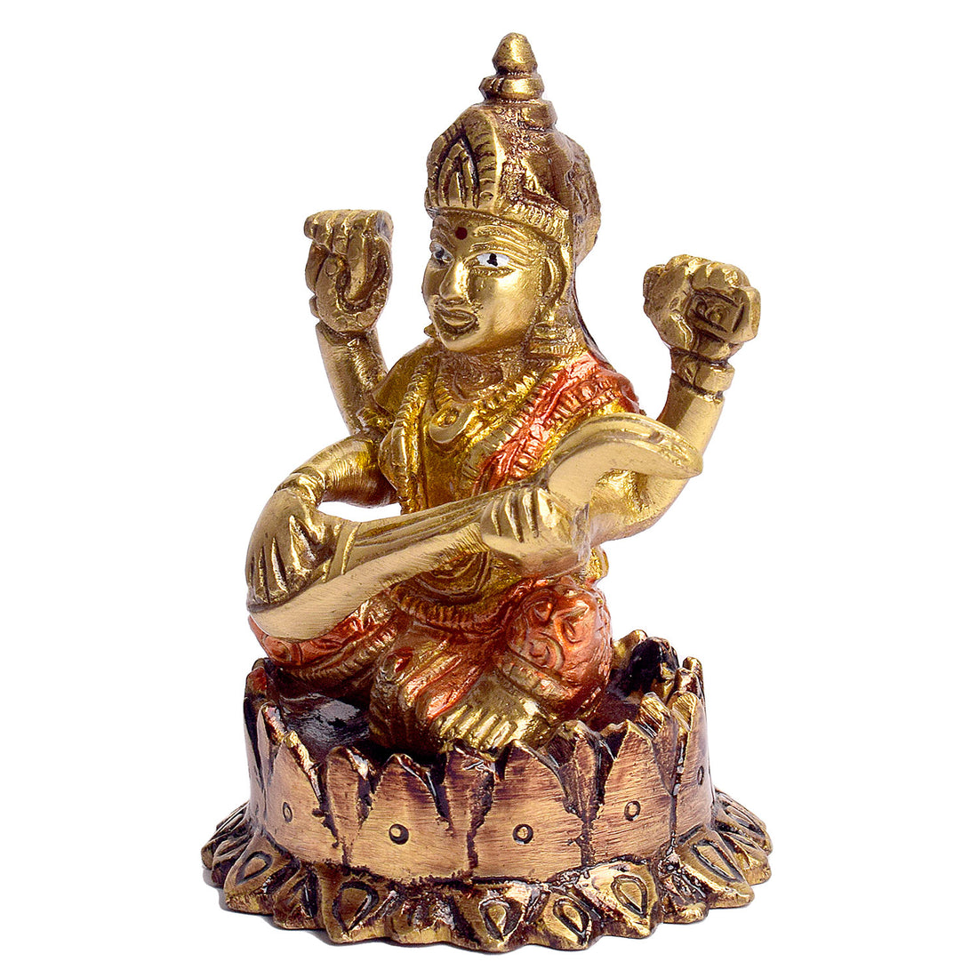 3.7 Inch Saraswati Idol for Home Temple
