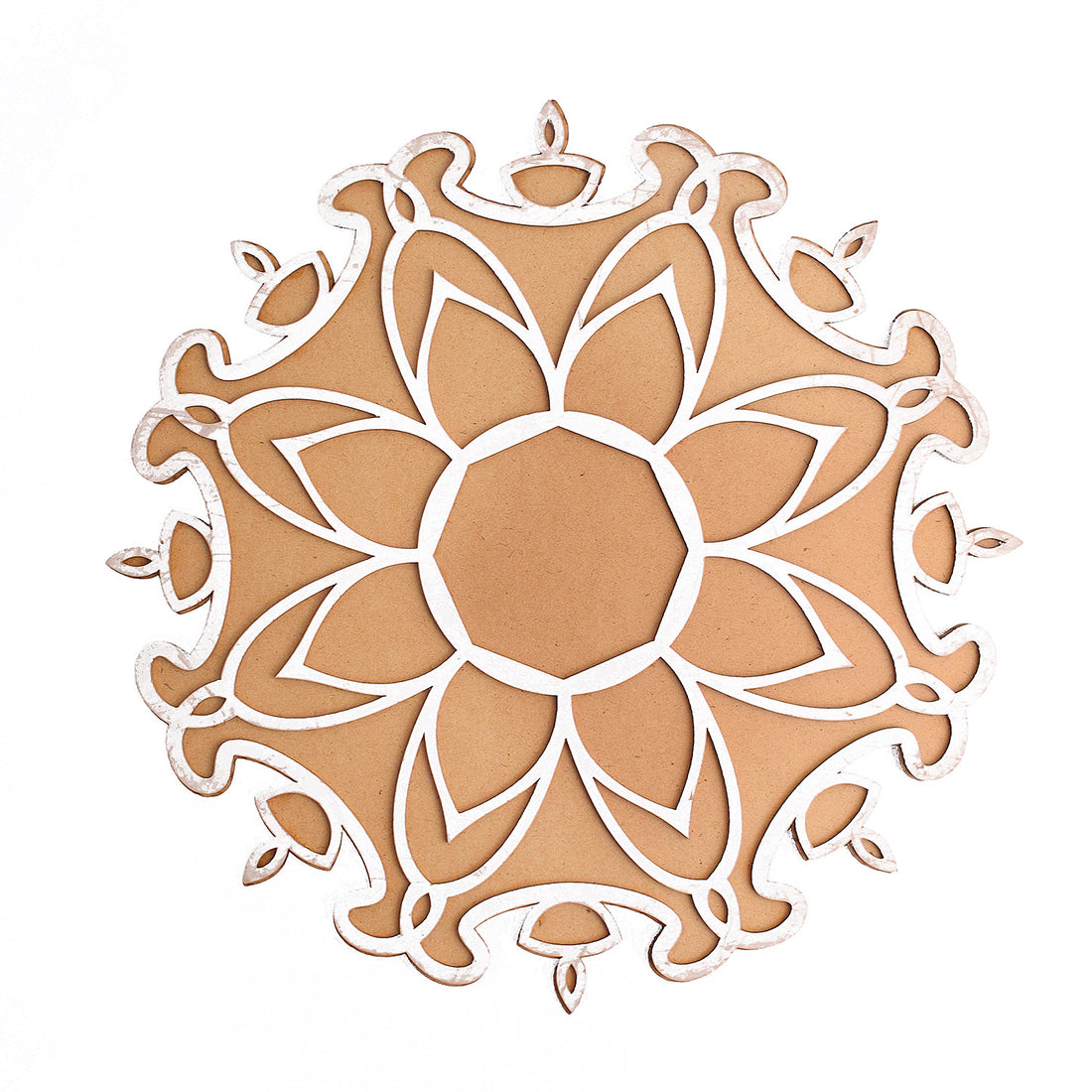 Intricate Impressions: 1 PCS Reusable MDF Wooden Mat Stencils