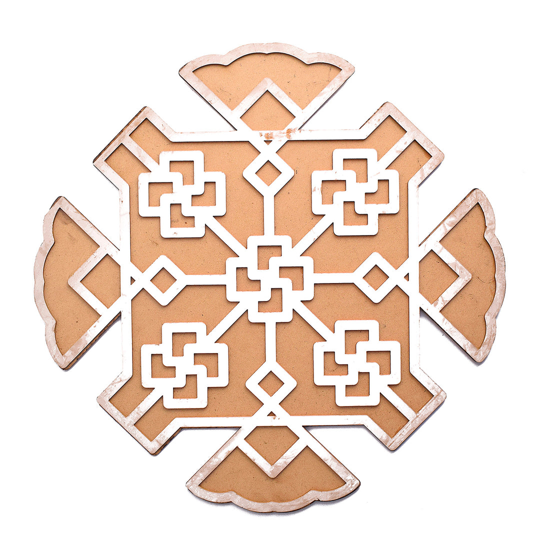 Traditional Elegance: 1 PCS Reusable MDF Wooden Rangoli Stencils