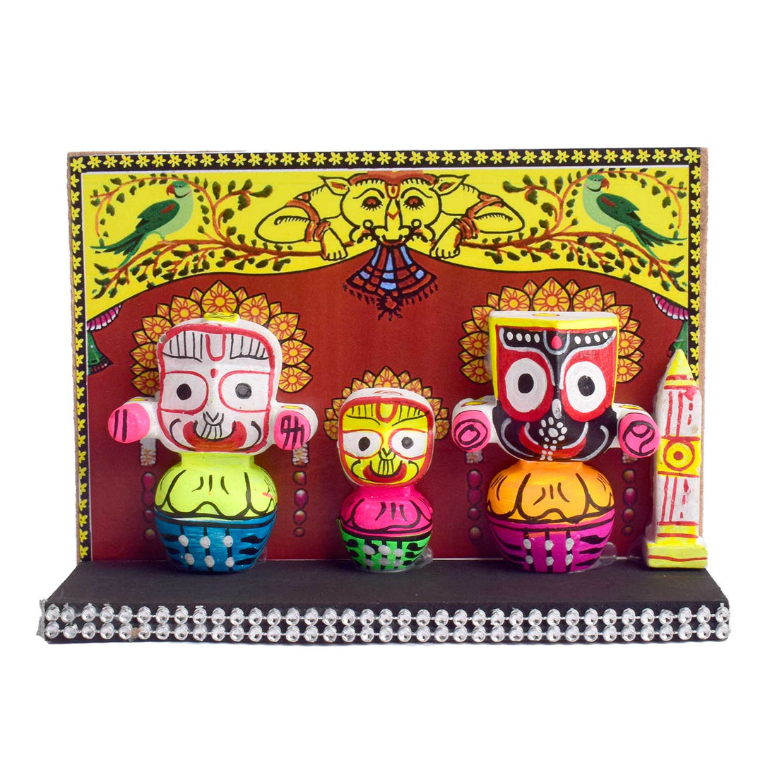 Compact Wooden Jagannath Murti