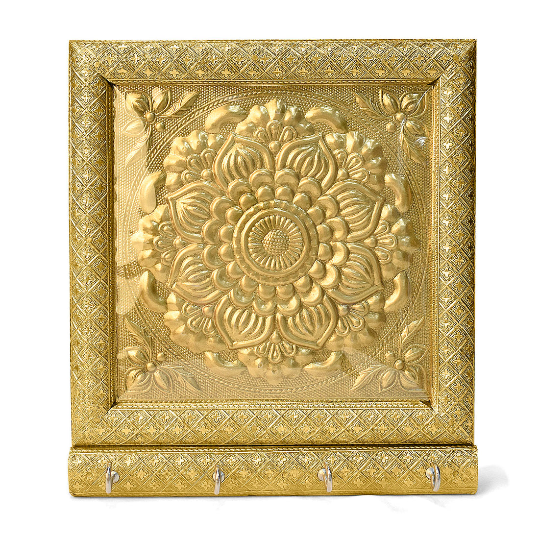 Cultural Impressions: Embossed Meenakari Key Organizer
