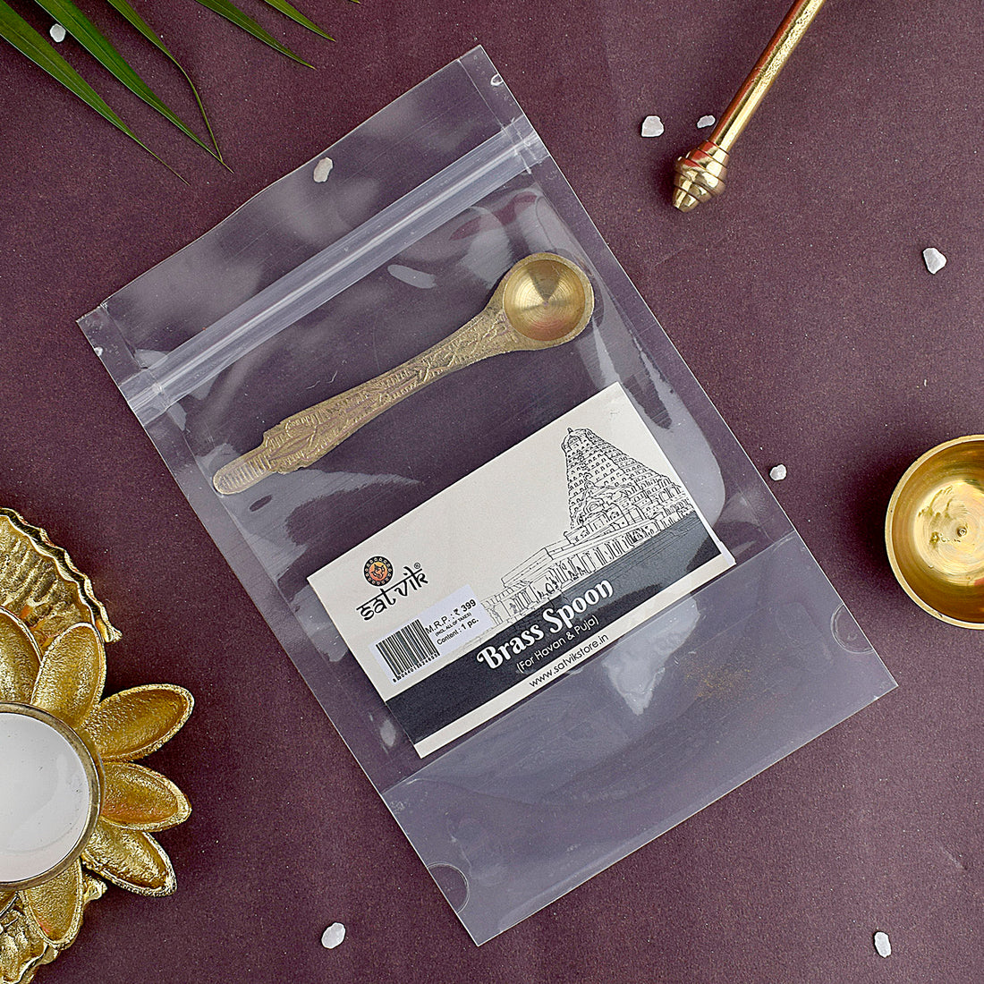 Brass Spoon For Hawan and Pooja