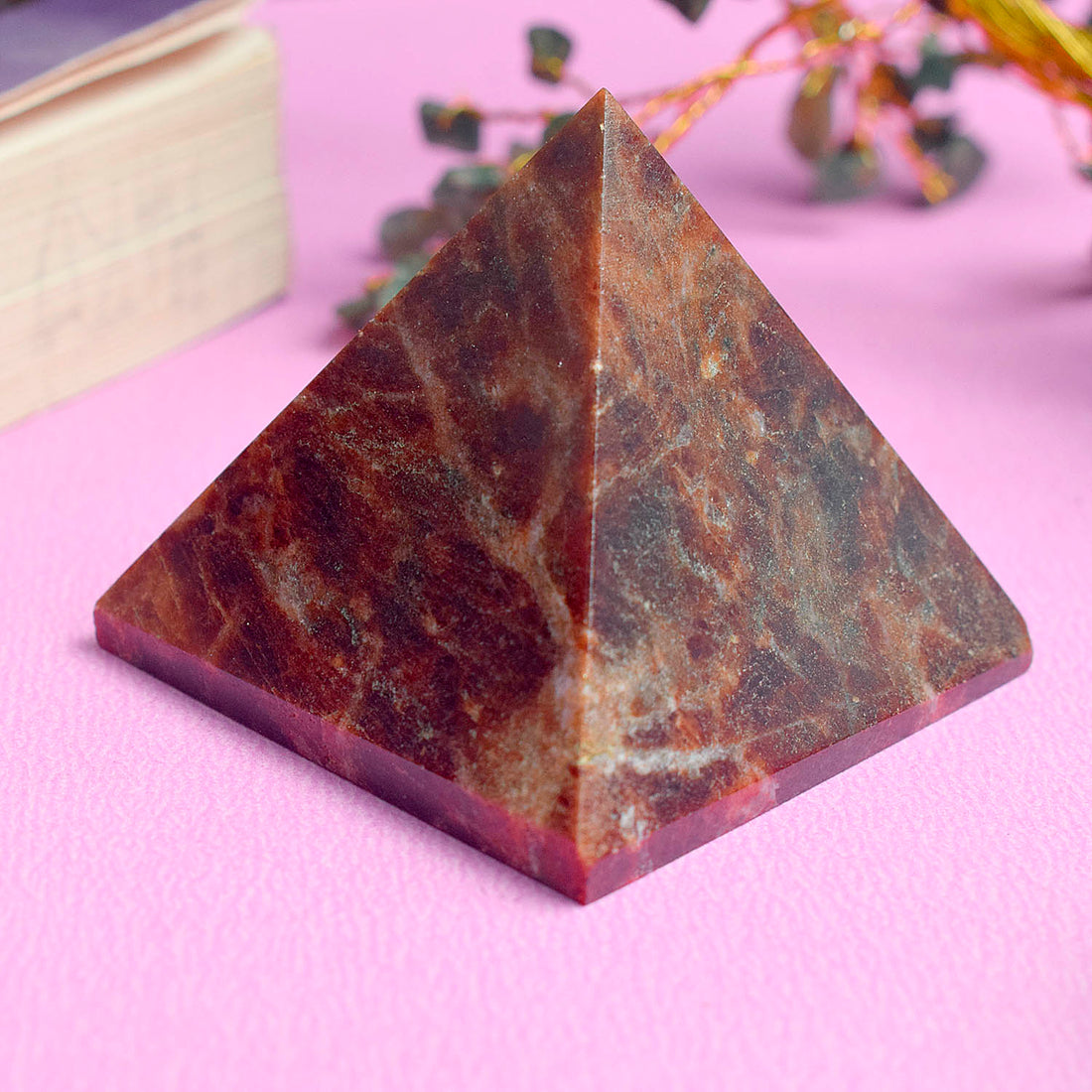 Red Jasper Pyramid Reiki Healing and Crystal Healing Stone