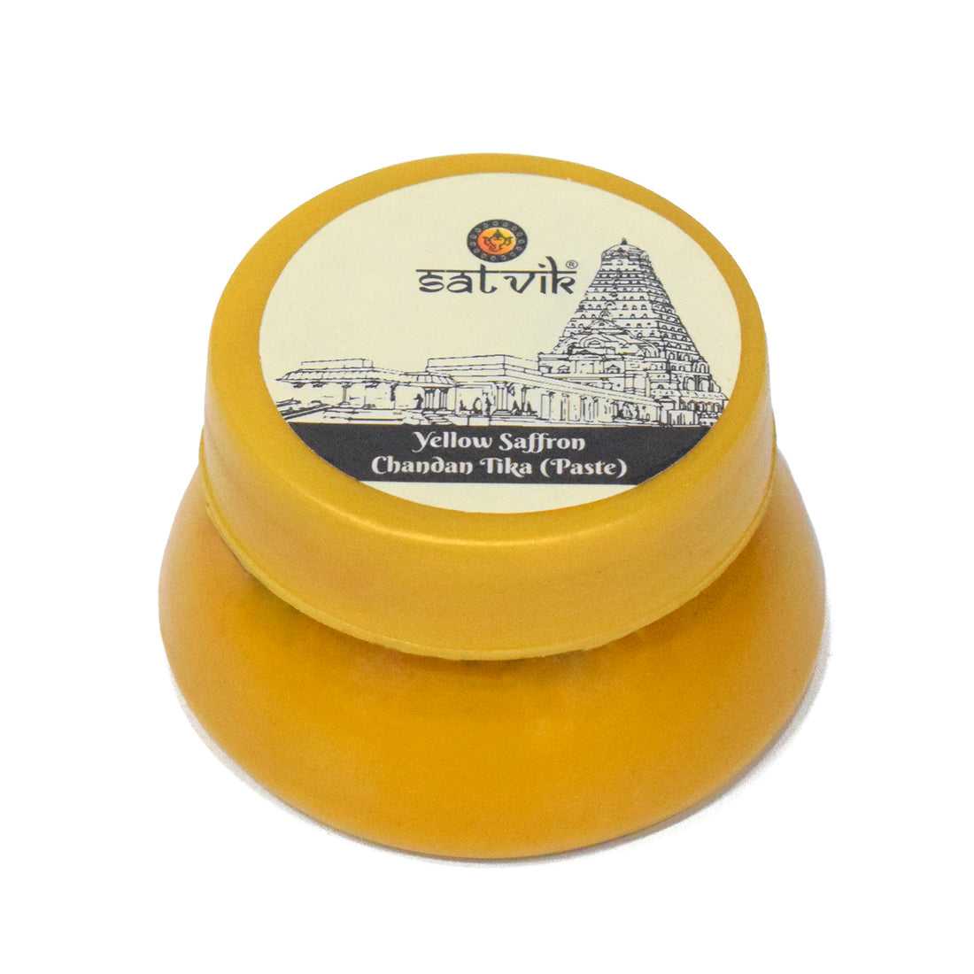 Yellow Saffron Chandan Tika Paste (Chandan Tilak)