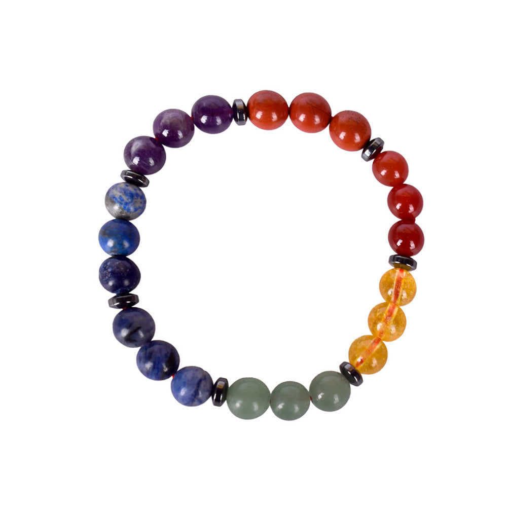 7 Chakra Beaded Bracelet Stretchable Spiritual Wear