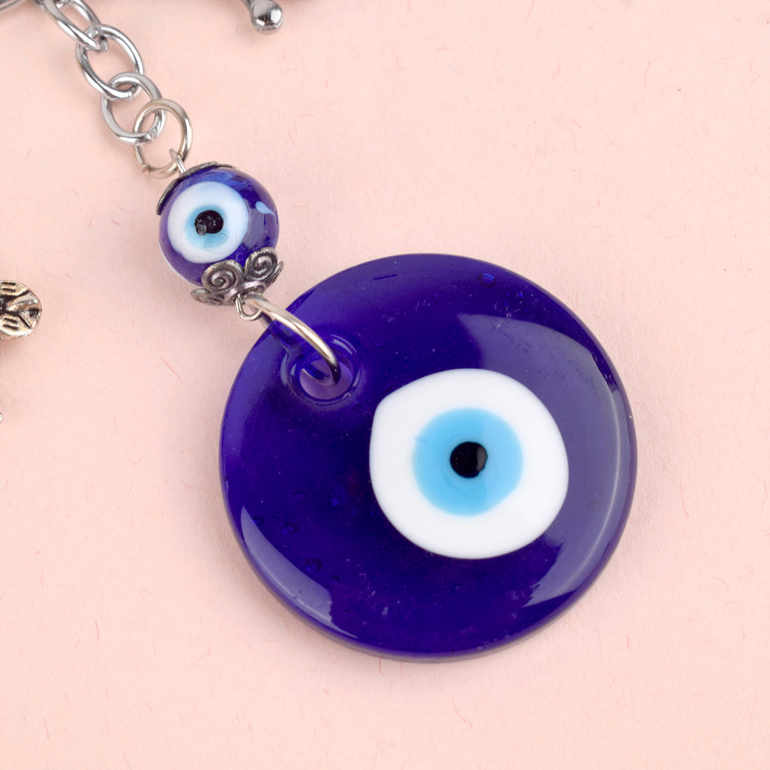 Metal Blue Evil Eye Keychain for Keys and Bags β Perfect Gift