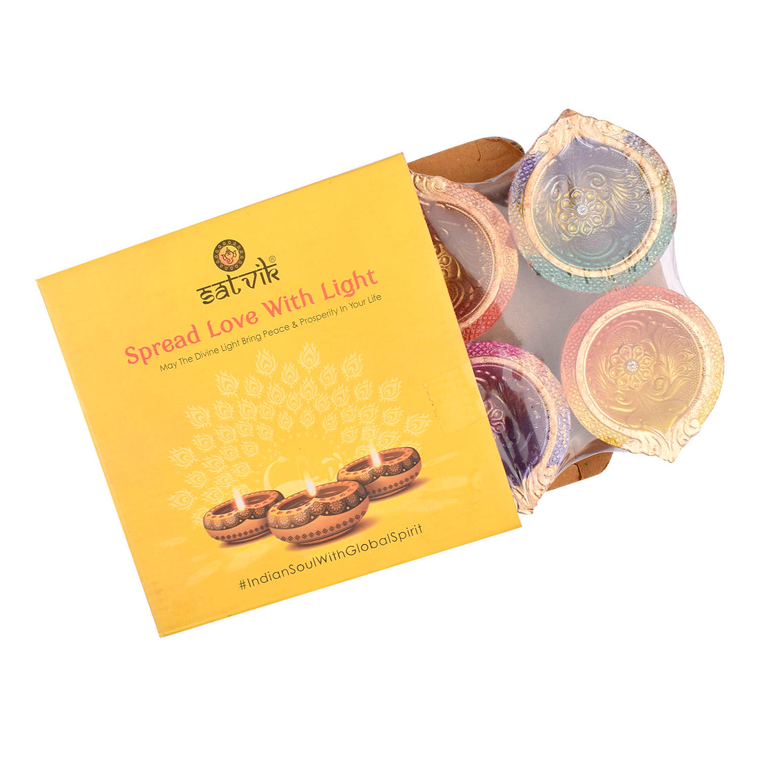 Sacred Glow Authentic Clay Diyas for Diwali Set of 6