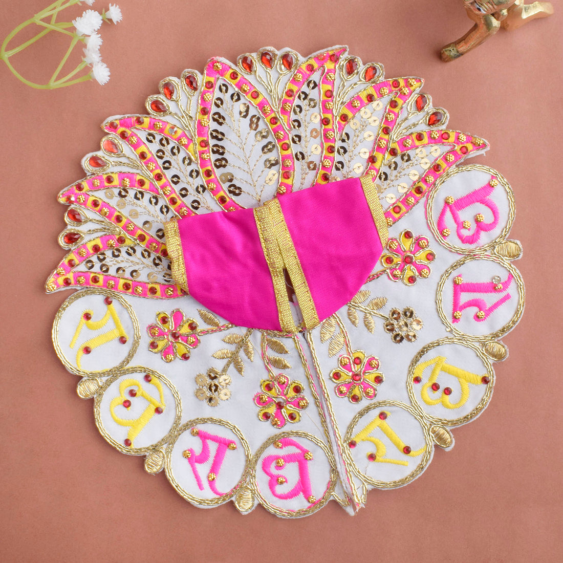 Elegant Embroidered Dresses for Laddu Gopal (Sizes 2 to 6)