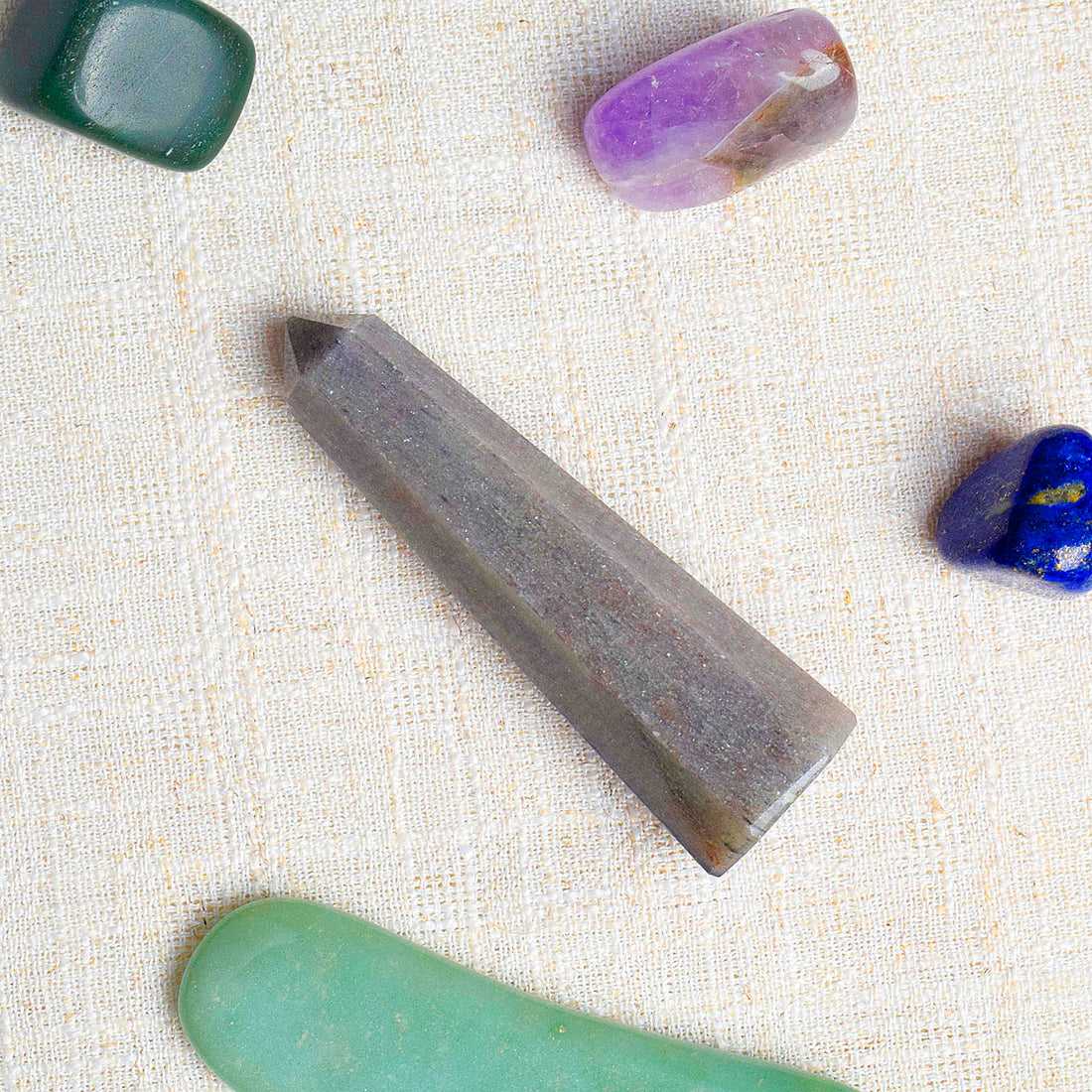 Blue Aventurine Healing Massager Stick, Jumbo Wand for Reiki Healing