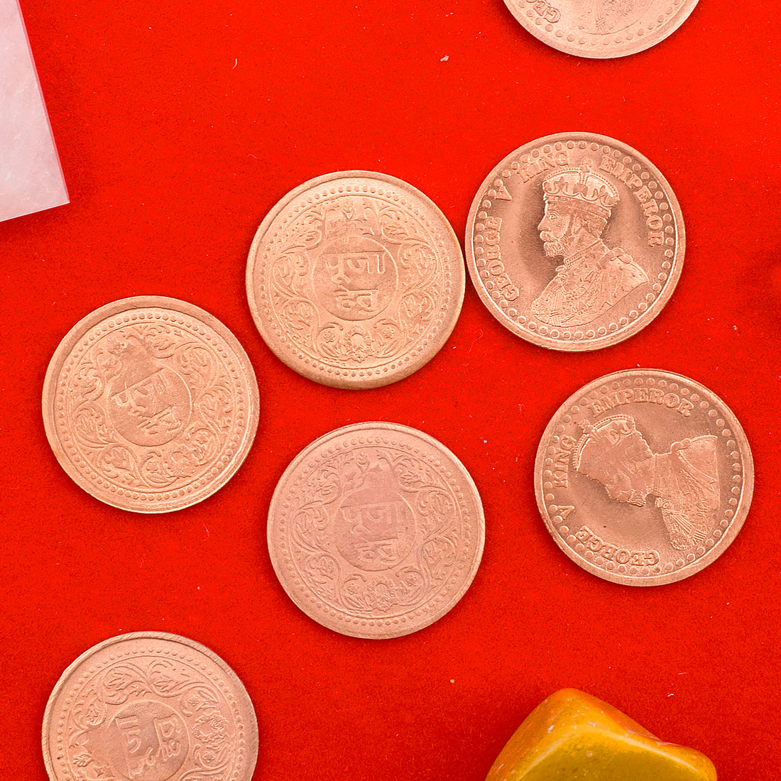 Pure Nepali Copper Holy Coin (Tambe ka Sikka) Pack of 5