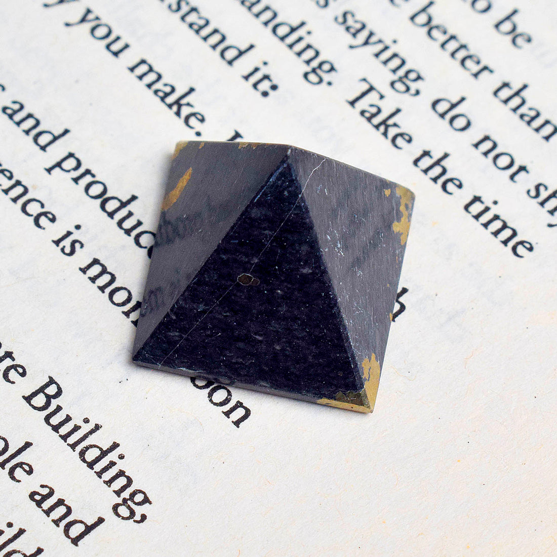 Natural Pyrite Pyramid Reiki Healing and Crystal Healing Stone