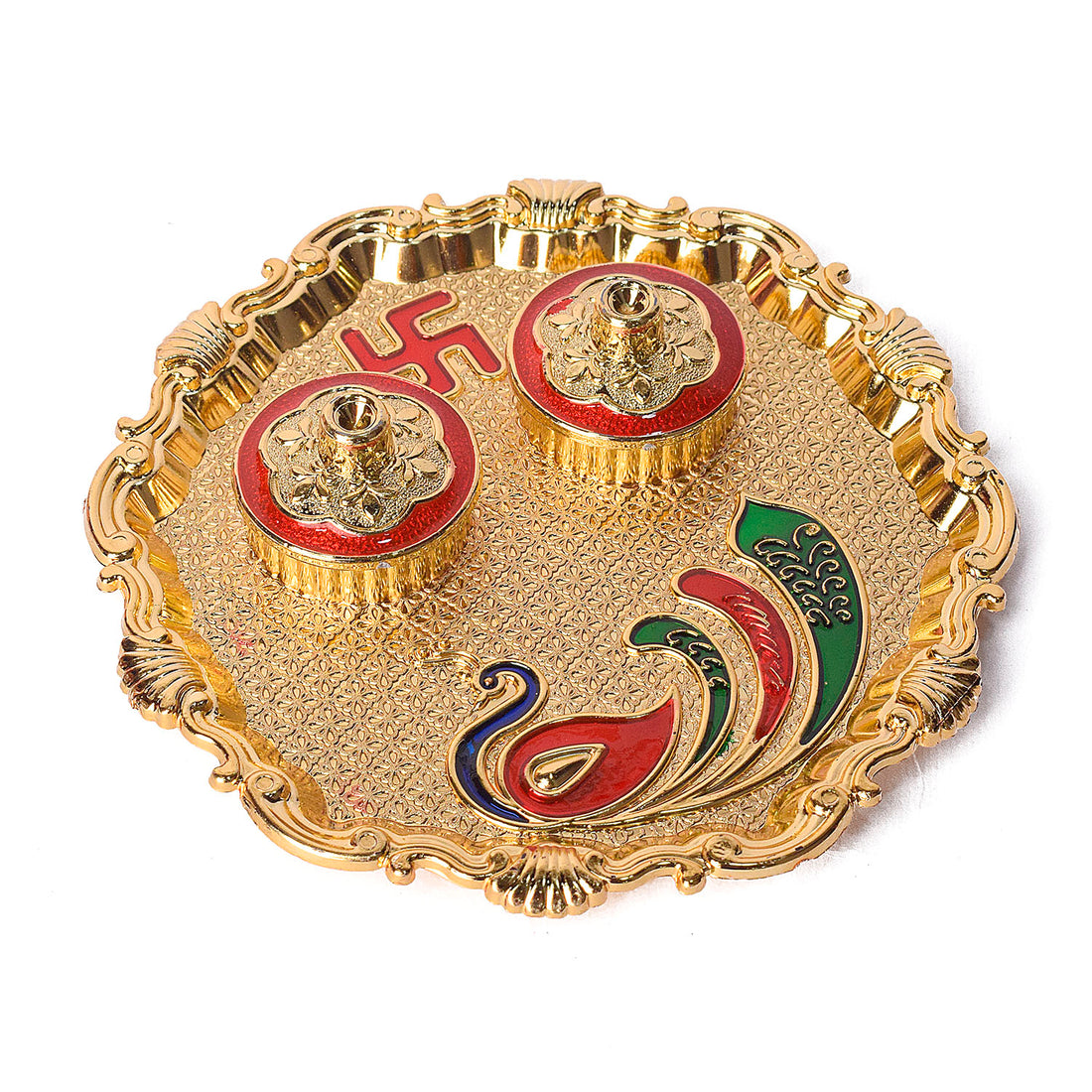 Exquisite Kumkum Holder Adorned with Tradition