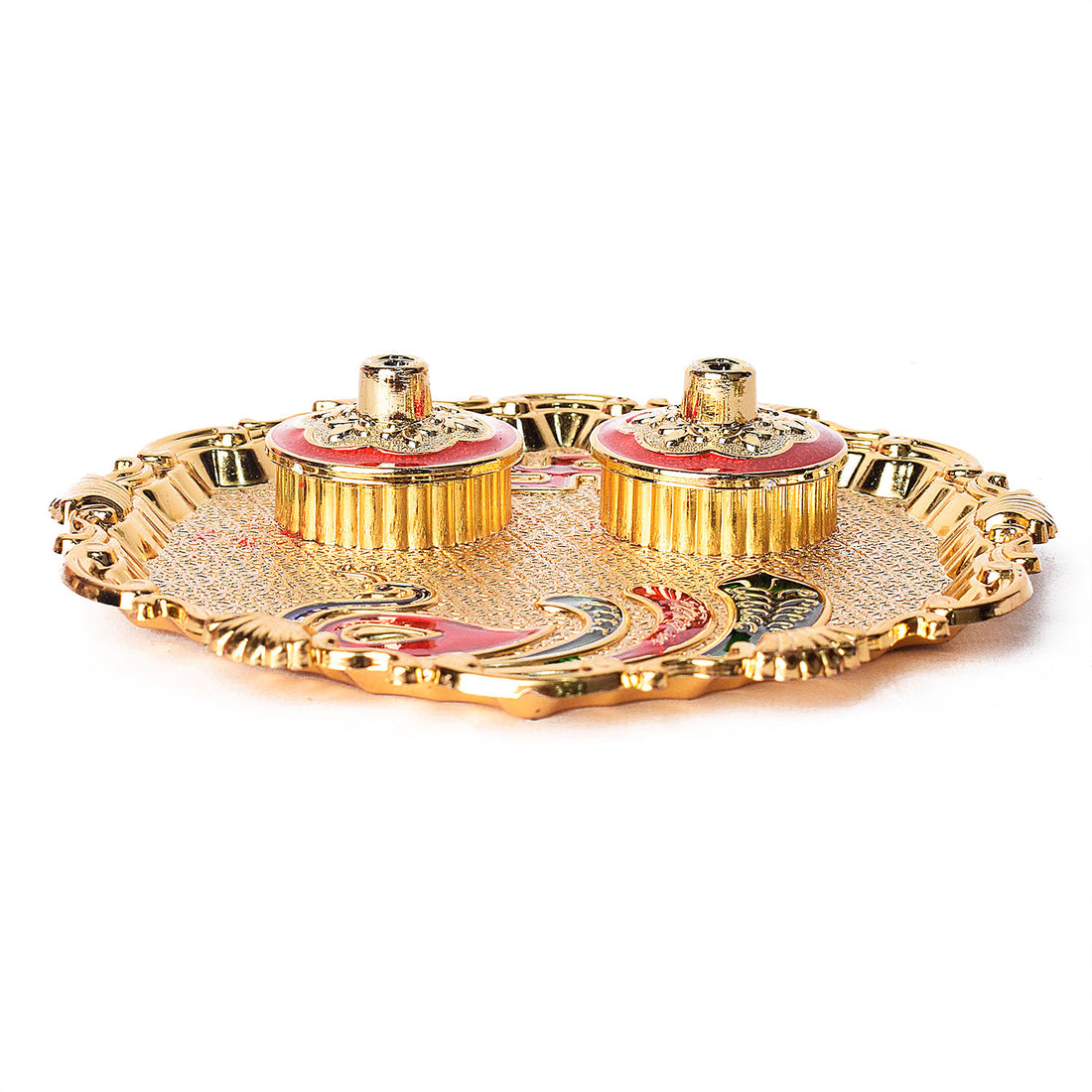 Exquisite Kumkum Holder Adorned with Tradition