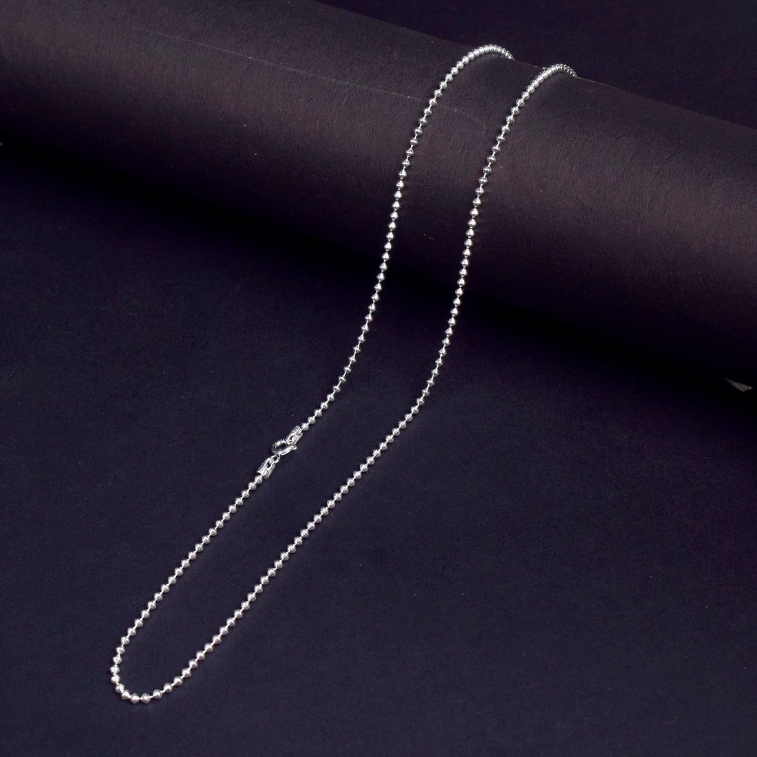 925 Pure Silver Beaded Chain