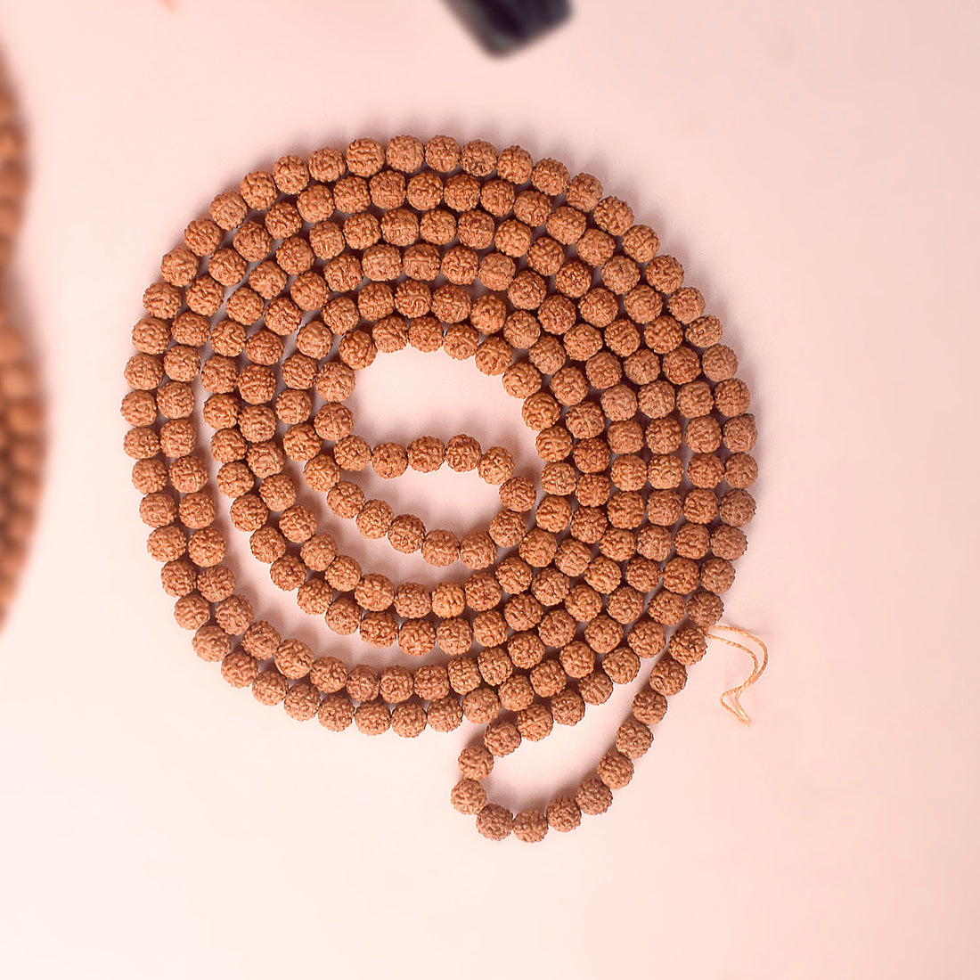 5 Mukhi Pathariya Rudraksh Mala 108 Beads 7mm