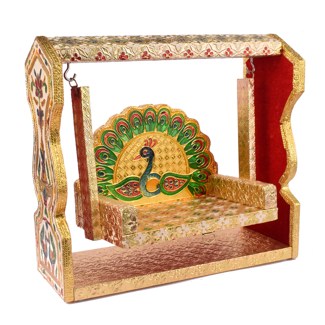 Traditional Meenakari Jhula for Laddu Gopal