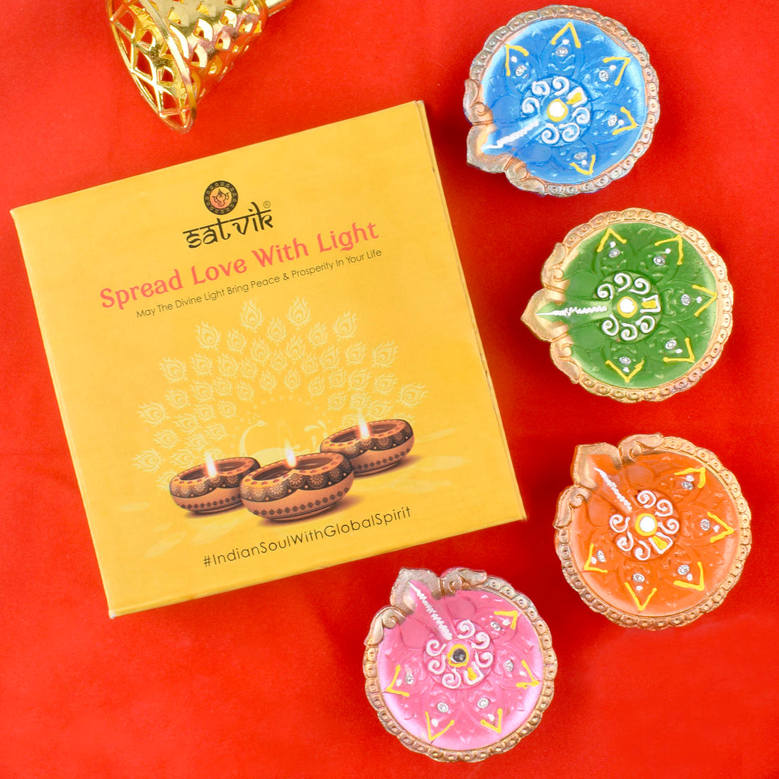 Tradition Aglow Festive Clay Diyas for Diwali