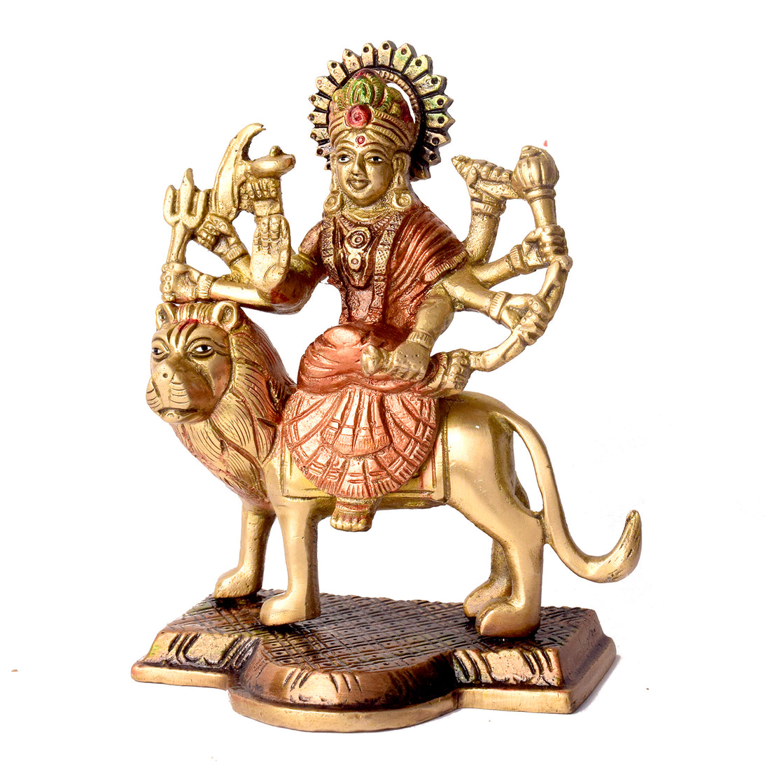 3.4 Majestic Brass Sherawali Mata Idol