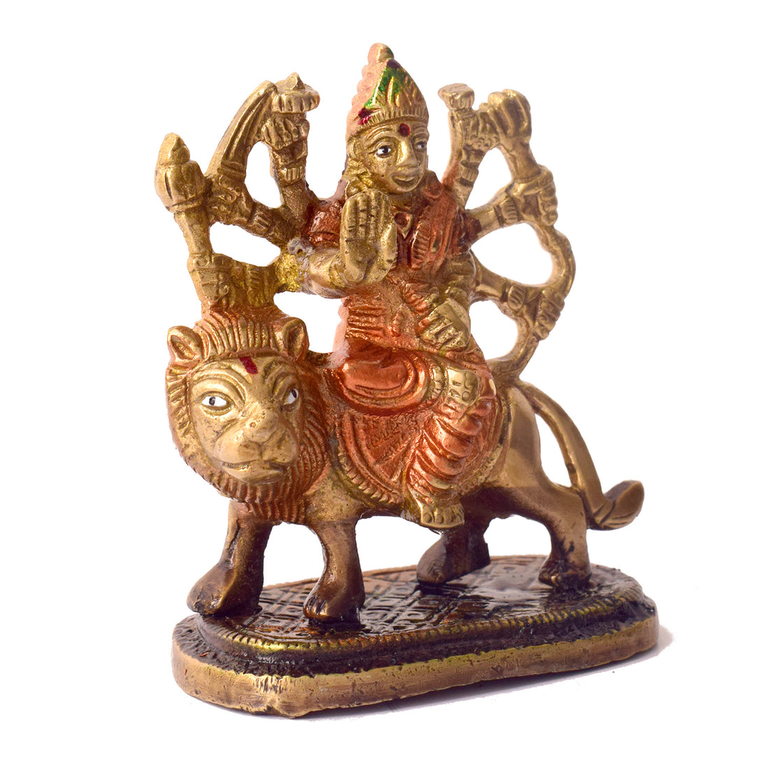 5.4 Inch Sacred Brass Sherawali Mata Idol