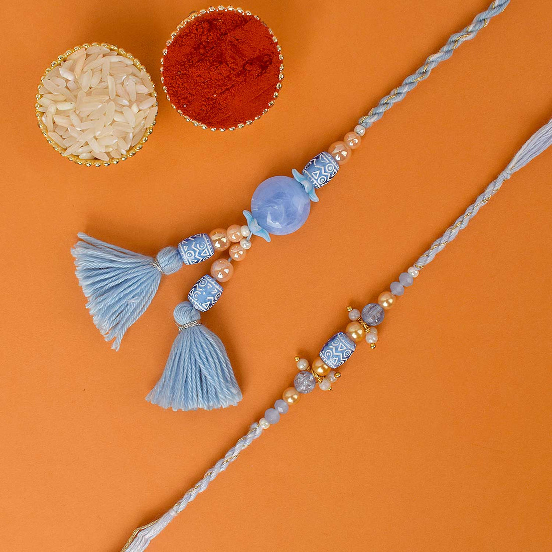 Rakhi for Husband & Wife: Bhaiya Bhabhi Rakhi Set