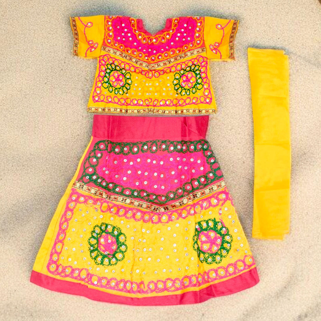Elegant Chikankari Radha Dress for Girls β With Embellishments