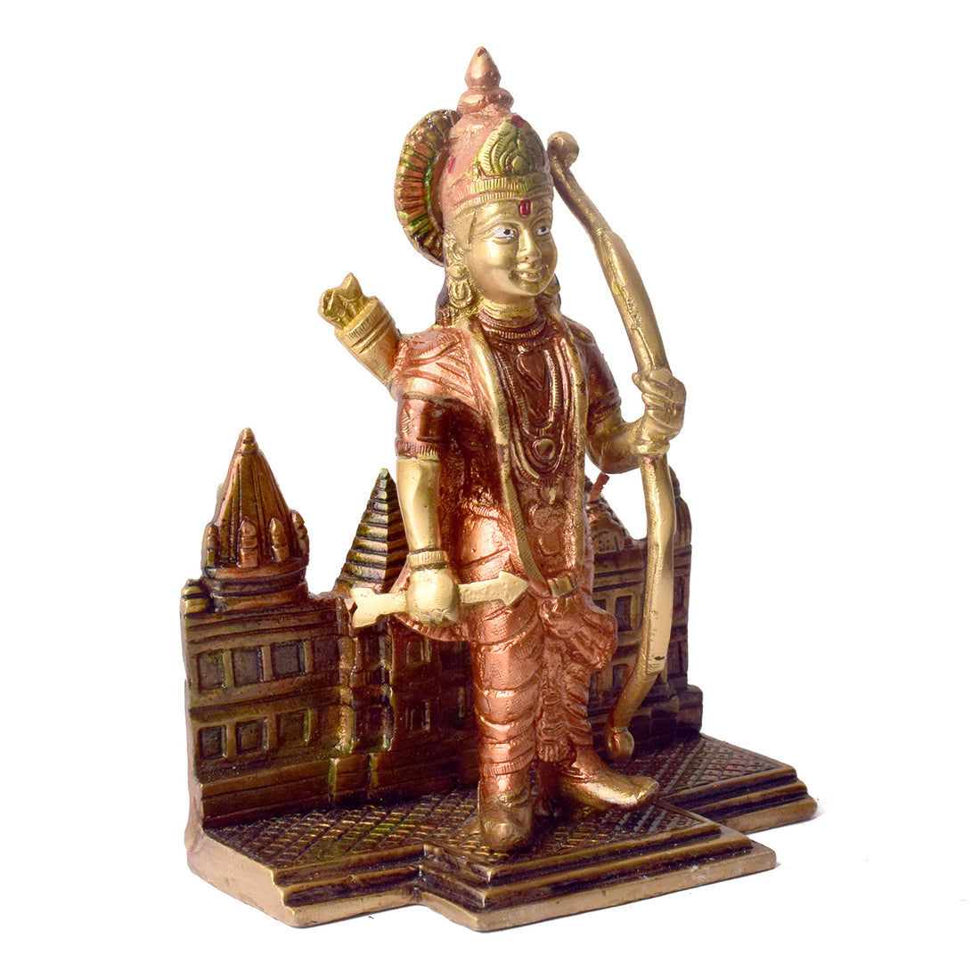 7.2 Inch Victorious Ram Mandir/Temple with Lord Ram