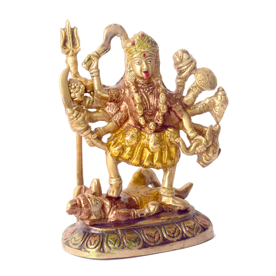 5.9 Inch Divine Brass Maa Kali Sculpture