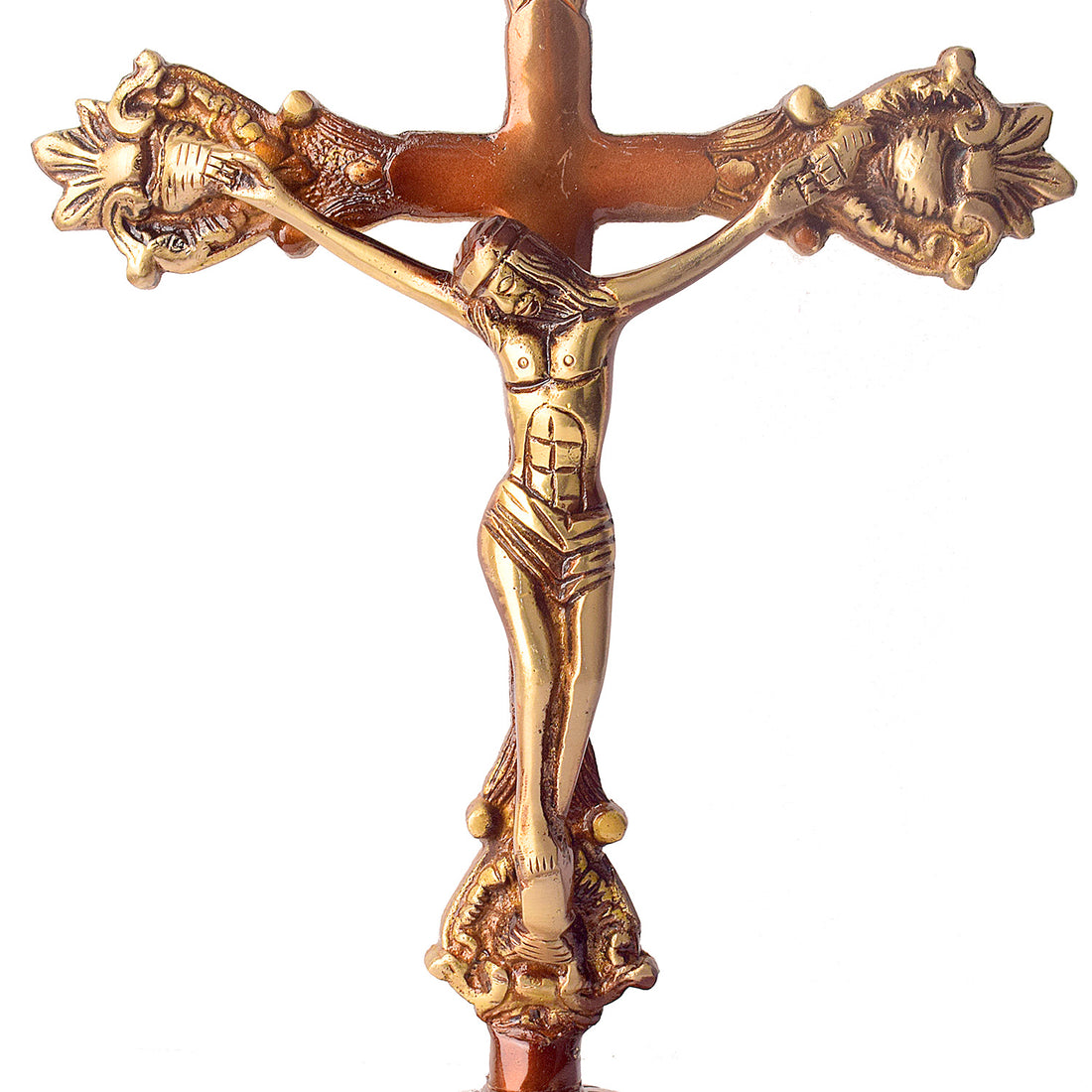 Handcrafted Brass Designer Crucifix of Jesus