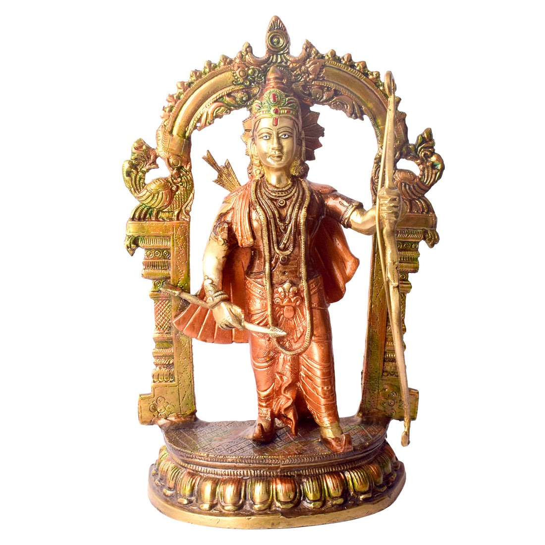 This Brass Ram Statue is a stunning symbol of strength, grace, and resilience. Expertly crafted from high-quality brass, the statue captures the powerful yet serene essence of the Ram, embodying both courage and elegance. Perfect for home temples, living spaces, or as a meaningful gift, this statue brings a sense of divine energy and positive vibes into any room.