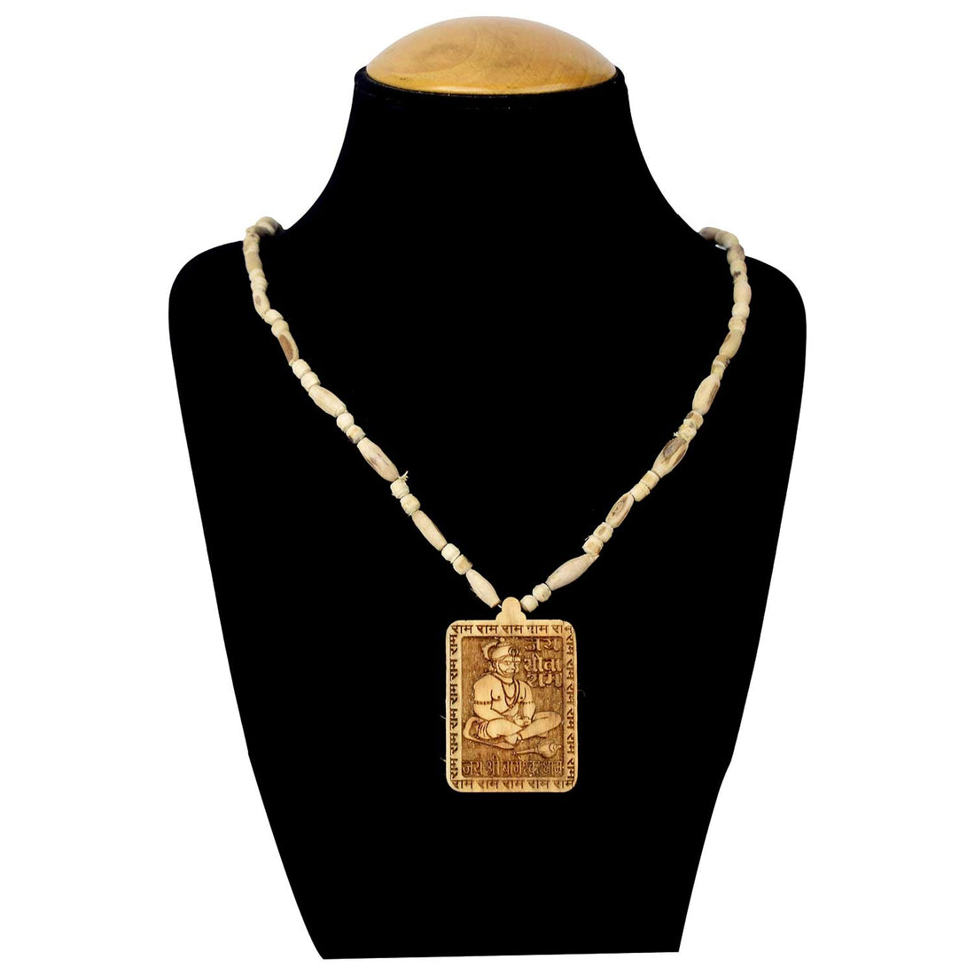 100% Original Tulsi Kanthi Mala With Jai Sita Ram Wooden Locket