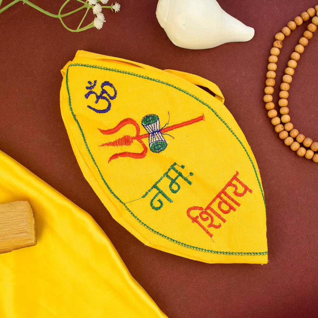 100% Cotton Om Namah Shivaya Jap Mala Cotton Bag