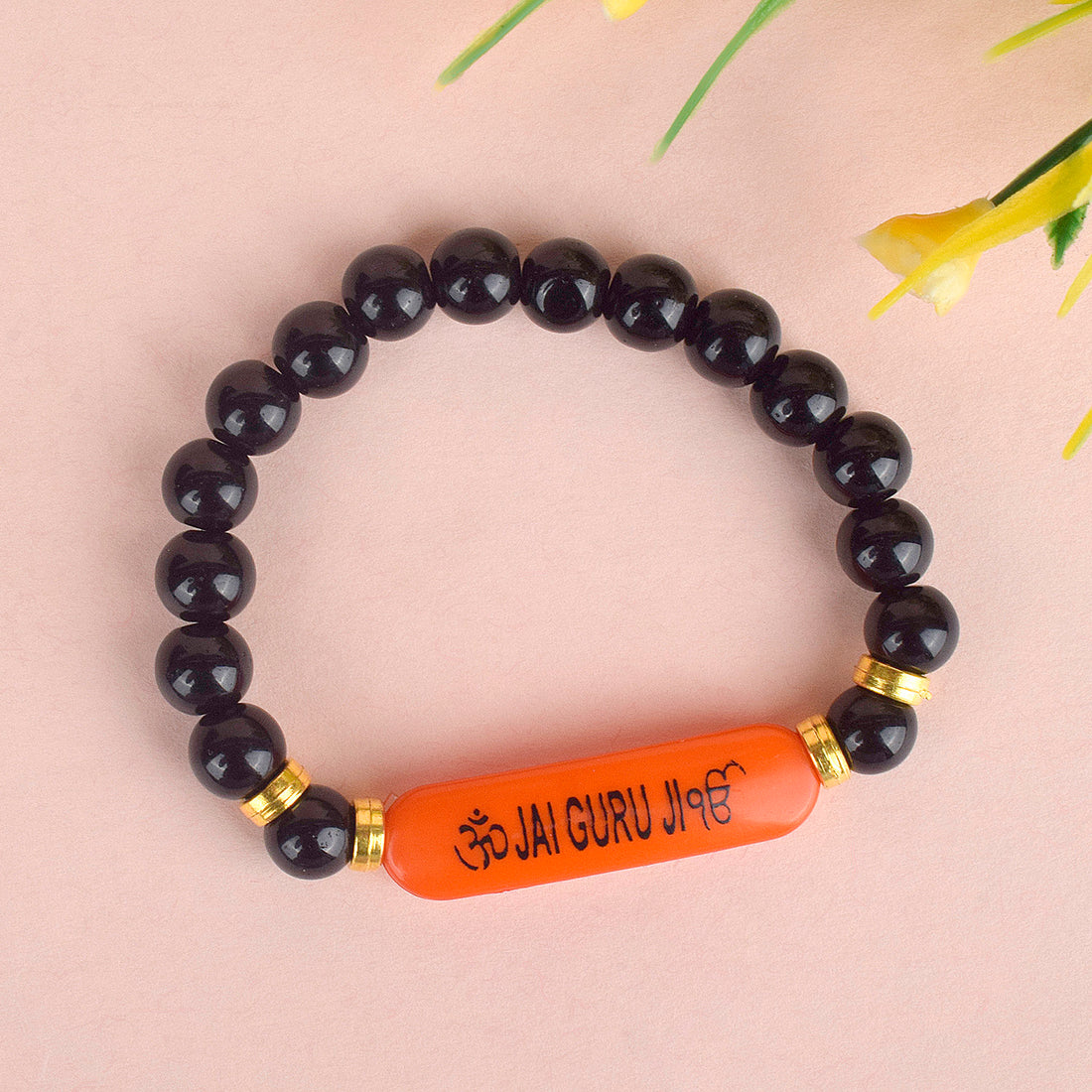 Jai Guru Ji Round Pearl Bracelet, Handmade Bracelets for Men and Women
