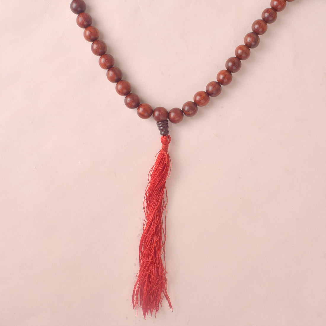 Certified 10mm 100% Original Authentic Pure Red Sandalwood Jap Mala (Andhra Pradesh)