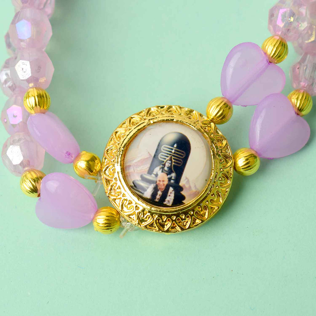 Charming Guruji Swaroop Bracelet (Assorted) – Round & Heart Beads