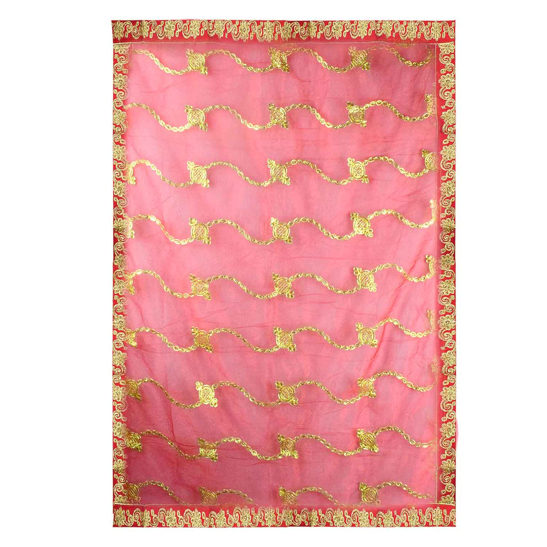 Enhance your puja rituals with this beautiful Mata Ki Chunri, featuring delicate golden embroidery. Measuring 210 cm (83 inches) in length and 100 cm (39 inches) in height, this Chunri is ideal for Navratri, Durga Puja, temple decor, and other religious ceremonies. The intricate design and fine fabric make it a meaningful addition to your devotional offerings.
🛍️ Discover authentic religious accessories at Satvik Store for all your puja and festive needs. 🌸🙏
