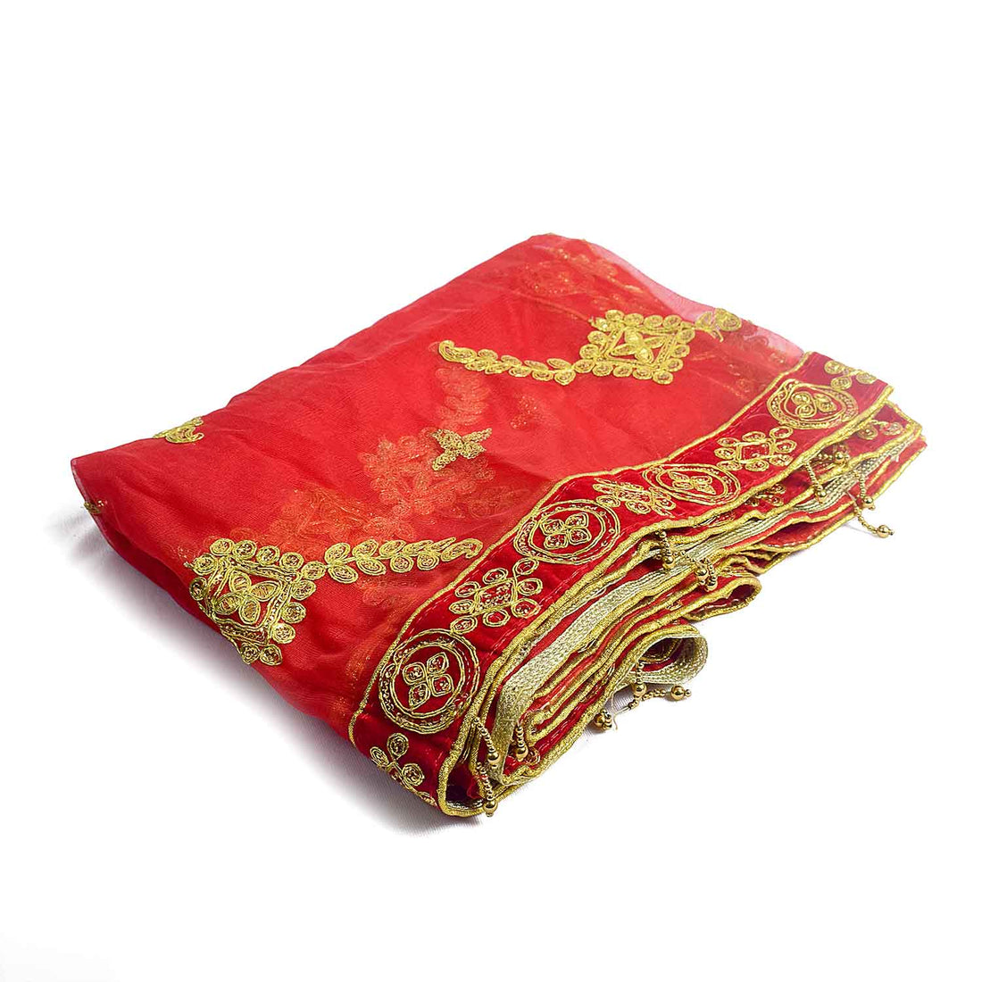 Enhance your spiritual rituals with this beautiful Mata Ki Chunri, designed with intricate golden winged motifs. Measuring 212 cm (83.5 inches) in length and 102 cm (40 inches) in height, this Chunri is crafted from premium-quality fabric with delicate gold detailing. Ideal for Navratri, Durga Puja, temple offerings, and home decor, it adds a divine touch to your prayers and celebrations.
ποΈ Shop authentic Mata Ki Chunris, Devi Chunaris, and more at Satvik Store for all your pooja and festive essentials.