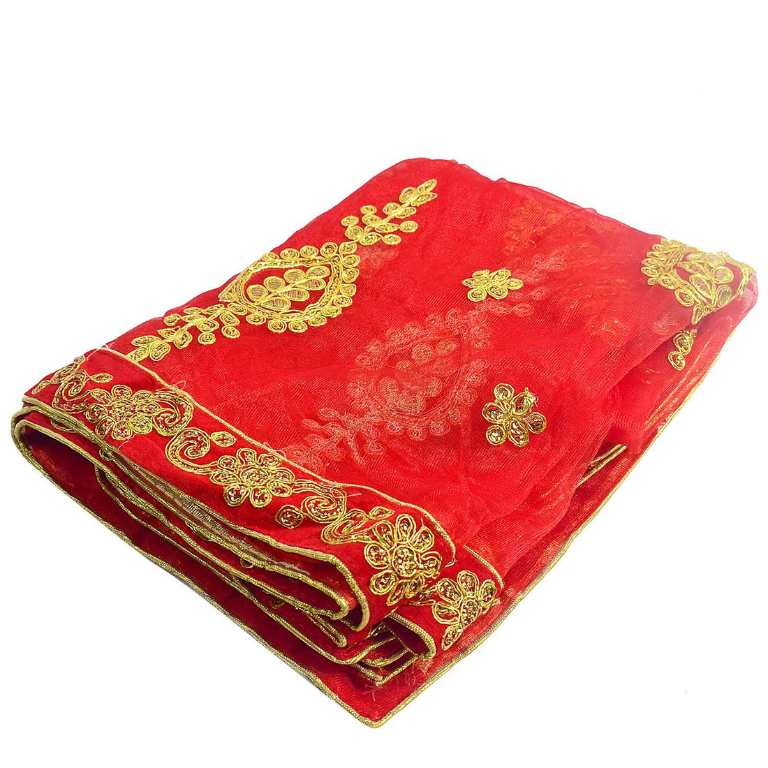 Increase your spiritual rituals with this beautiful Mata Ki Chunri, featuring intricate golden embroidery. Measuring 216 cm (85 inches) in length and 99 cm (39 inches) in height, this Chunri is ideal for Navratri, Durga Puja, temple decor, and sacred offerings. The vibrant fabric with golden motifs adds a divine charm to your religious ceremonies.
🛍️ Shop authentic Mata Ki Chunris, Devi Chunaris, and religious accessories at Satvik Store for all your pooja and festive needs. 🌸🙏