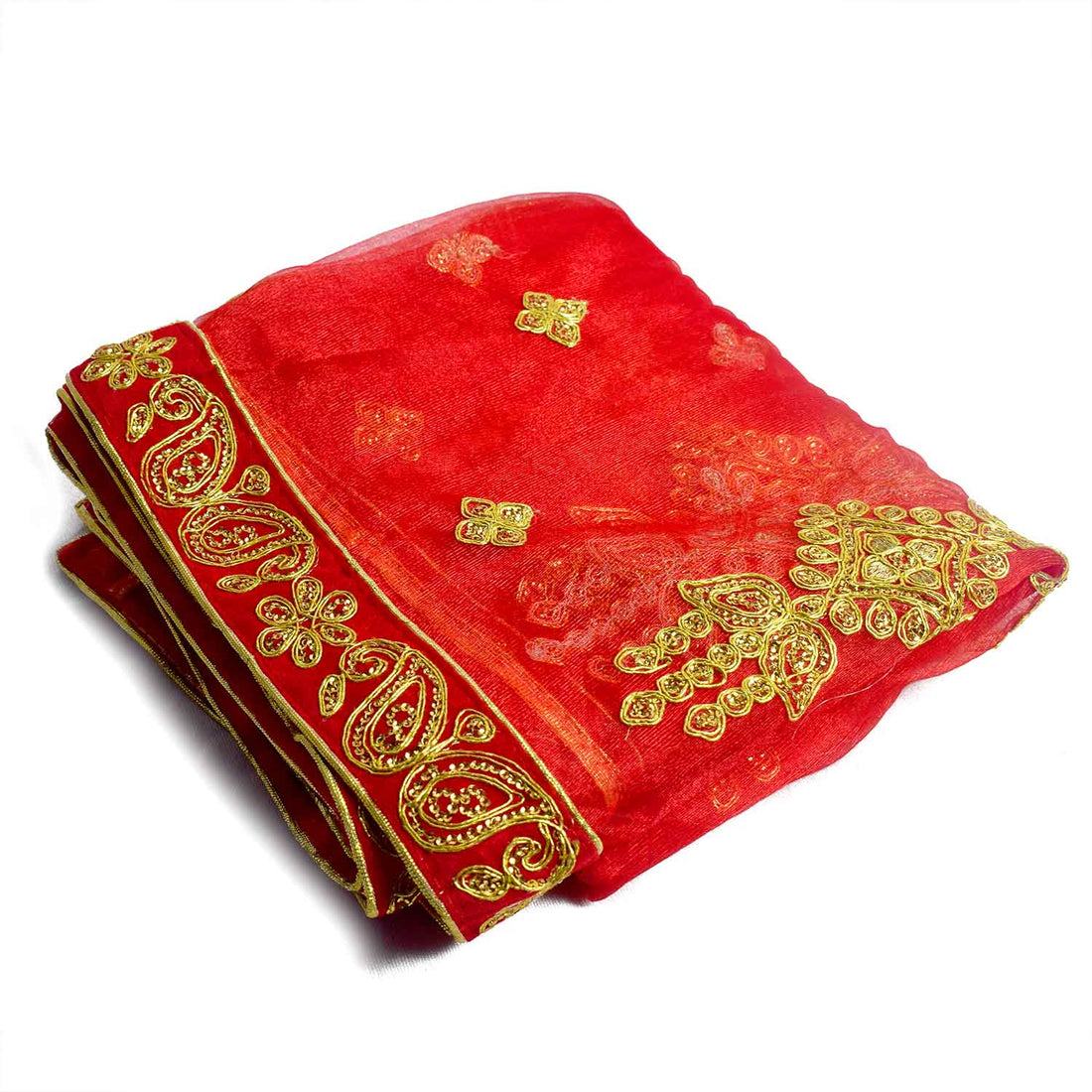 Add a touch of divinity to your prayers with this beautiful Mata Ki Chunri, featuring intricate golden embroidered motifs. Measuring 222 cm (87.4 inches) in length and 108 cm (42.5 inches) in height, this Chunri is perfect for Navratri, Durga Puja, temple offerings, and festive decorations. Made from premium fabric, it enhances the spiritual ambiance of your rituals.
🛍️ Shop authentic Mata Ki Chunris, Devi Chunaris, and more at Satvik Store for all your pooja and festive needs. 🌺🙏