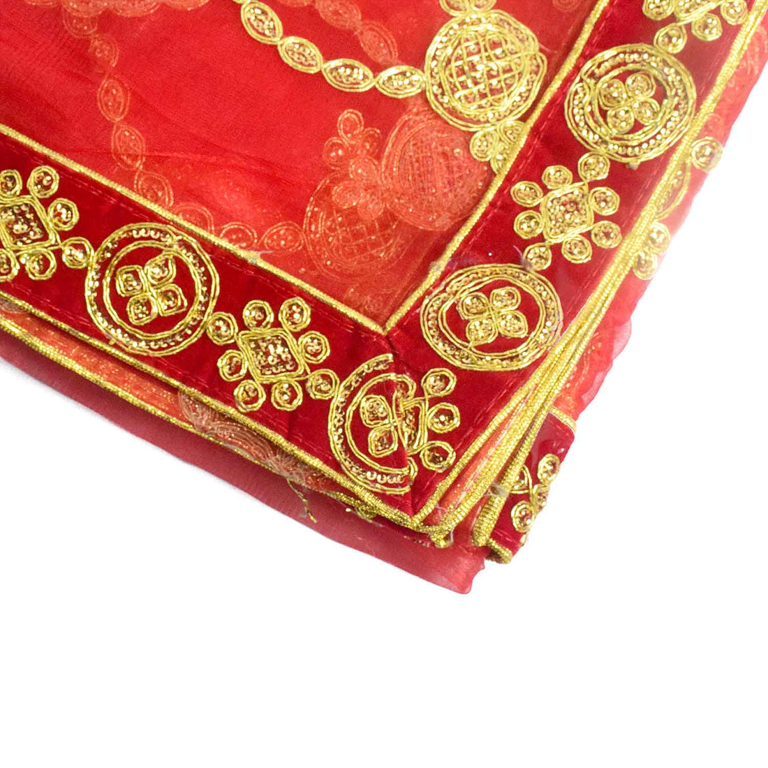 Enhance your puja rituals with this beautiful Mata Ki Chunri, featuring delicate golden embroidery. Measuring 210 cm (83 inches) in length and 100 cm (39 inches) in height, this Chunri is ideal for Navratri, Durga Puja, temple decor, and other religious ceremonies. The intricate design and fine fabric make it a meaningful addition to your devotional offerings.
🛍️ Discover authentic religious accessories at Satvik Store for all your puja and festive needs. 🌸🙏